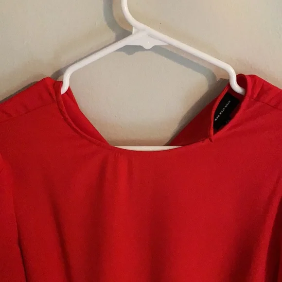 Red Ruffle Dress - Picture 4 of 5